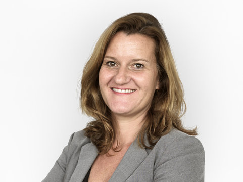 Adult woman corporate smiling headshot