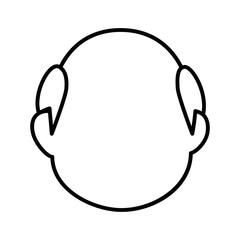 old man ethnicity avatar character vector illustration design