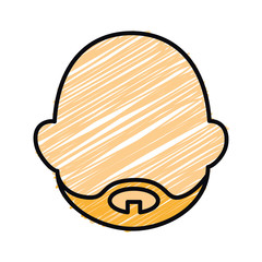 young man ethnicity avatar character vector illustration design