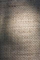 Burlap texture background, macro photo