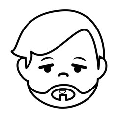 young man ethnicity avatar character vector illustration design