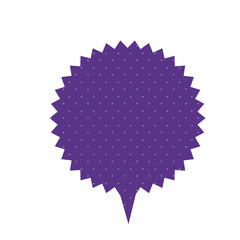 purple chat star bubble icon, vector illustration design