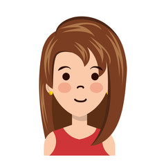 cute businesswoman avatar character vector illustration design