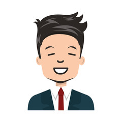 young businessman avatar character vector illustration design