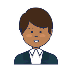 young businessman avatar character vector illustration design