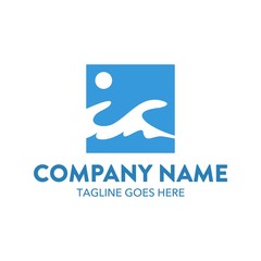 Surfing Logo Template