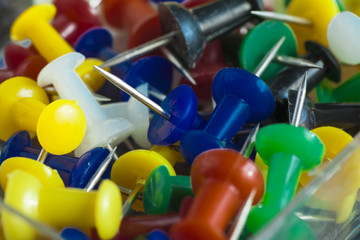 many multi-colored buttons with the tip closeup. - 140731636