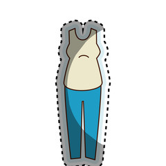 woman dress casual icon vector illustration design