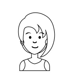 cute businesswoman avatar character vector illustration design