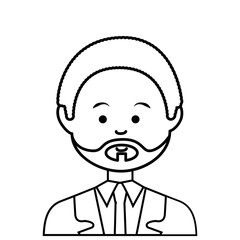 young businessman avatar character vector illustration design