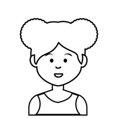 cute businesswoman avatar character vector illustration design