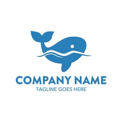 Obraz premium Whale Logo