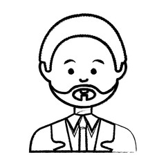 young businessman avatar character vector illustration design
