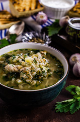 Thick meat soup