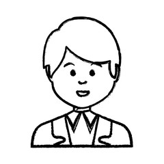 young businessman avatar character vector illustration design