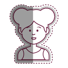 cute businesswoman avatar character vector illustration design