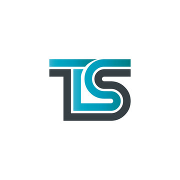 Initial Letter TS Linked Design Logo