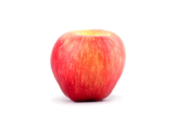 fresh red apple on white background healthy apple fruit food isolated

