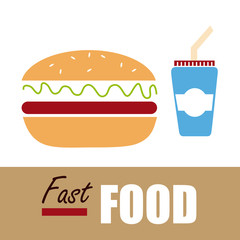 Food design over white background, vector illustration