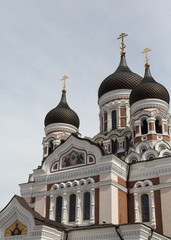 Fototapeta na wymiar Tallinn's Alexander Nevsky Cathedral