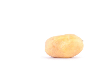  fresh organic potatoes tubers on white background healthy potato Vegetable food isolated
