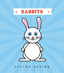 Pet design over blue background, vector illustration