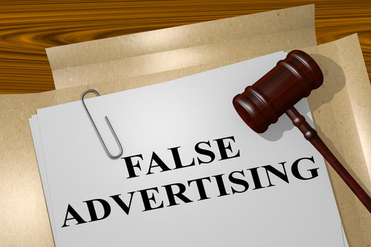 False Advertising Concept