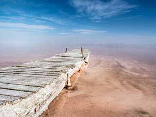 Salt lake Urmia Iran