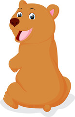 Cute Brown Bear cartoon
