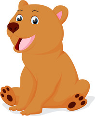 Cute Brown Bear cartoon