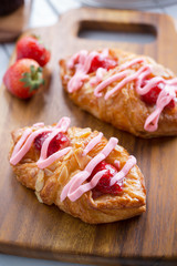 tasty strawberry danish cream