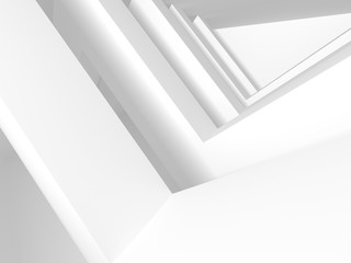 White Architecture Construction Modern Interior Background