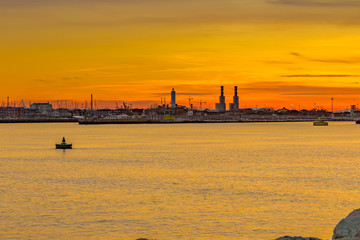 Obraz premium sunset on the Adriatic coast