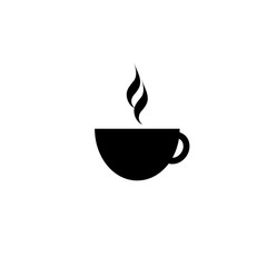 Black coffee cup icon