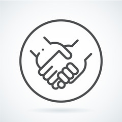 Black flat icon gesture hand of a human holding arm