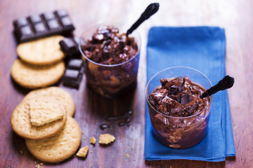 Chocolate mousse dessert