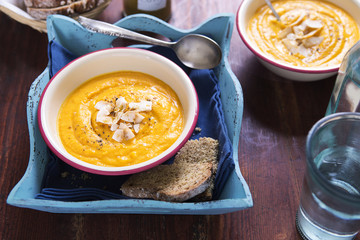 Coconut carrot soup