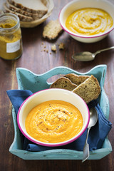Coconut carrot soup