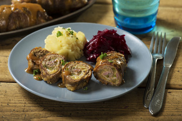 Zrazy polish beef roulades