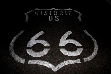 Route 66 at night