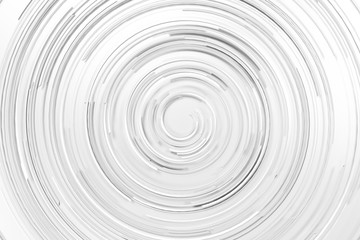 White concentric spiral on white background
