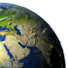 Middle East on planet Earth