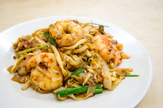 Fried Char Kway Teow is a popular food in Malaysia and Singapore.