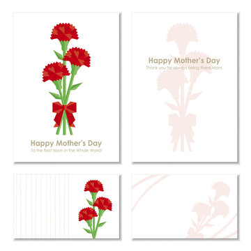 4 Cards of  Mother's Day