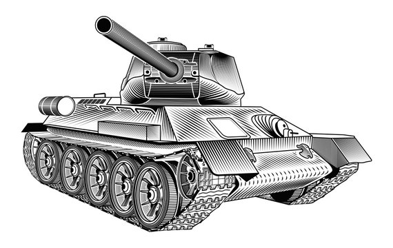 Medium tank T-34 of the World War II. Part 1