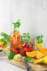 Flavored fruit infused water