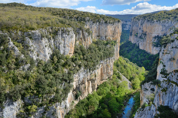 Famous Spanish canyon Foz de Arbayun