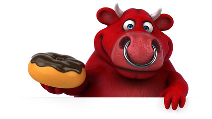 Naklejka premium Red bull - 3D Illustration