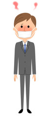ビジネスマン　発熱