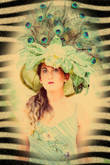 Fine Art Portrait with big hat